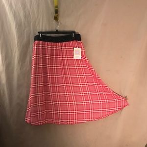 LuLaRoe Skirt XL Red and White